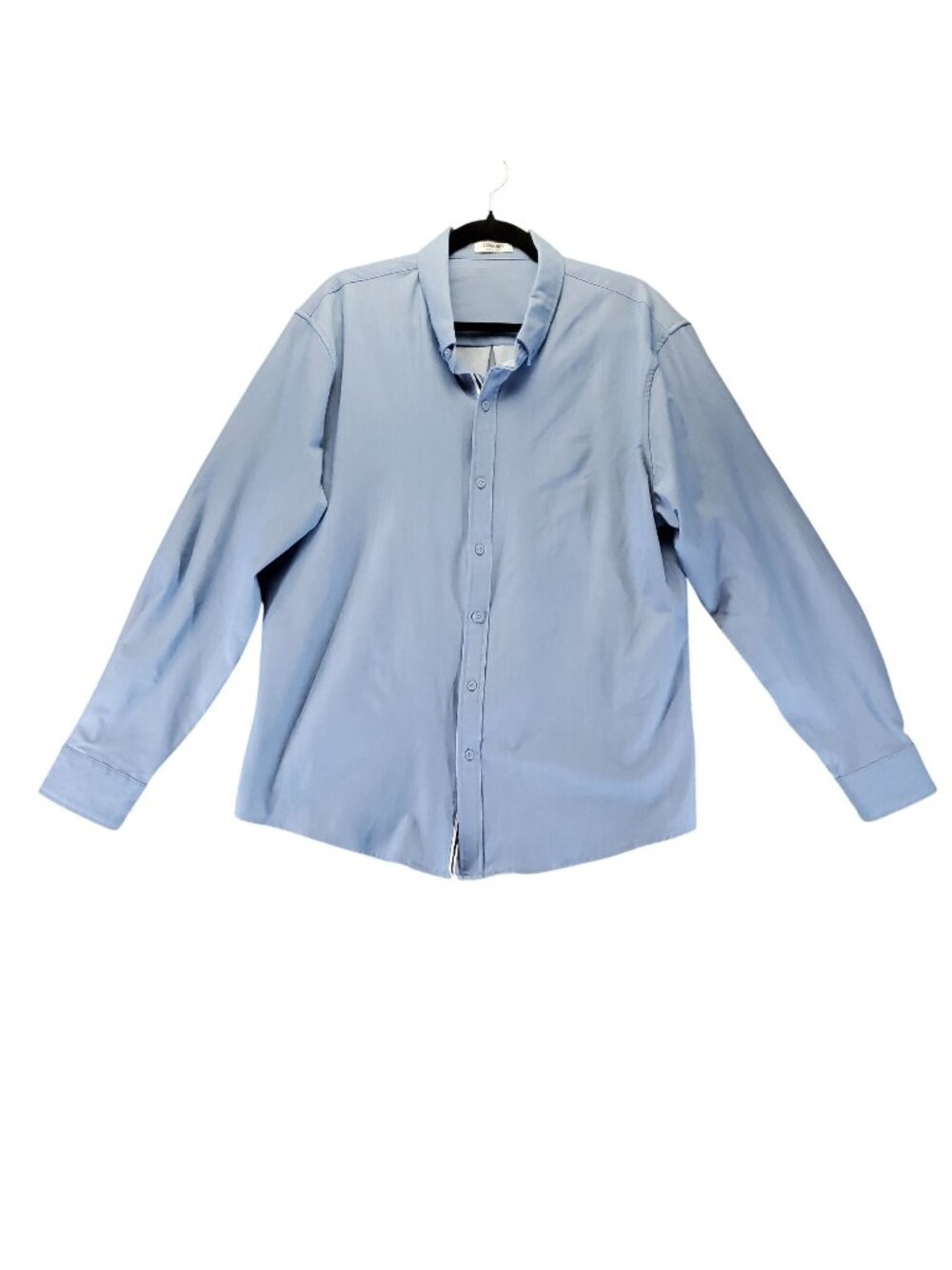 Coofandy Shirt Mens XL Light Blue Classic Button-Up Long Sleeve Casual